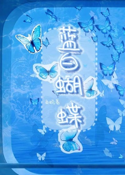 蓝白蝴蝶