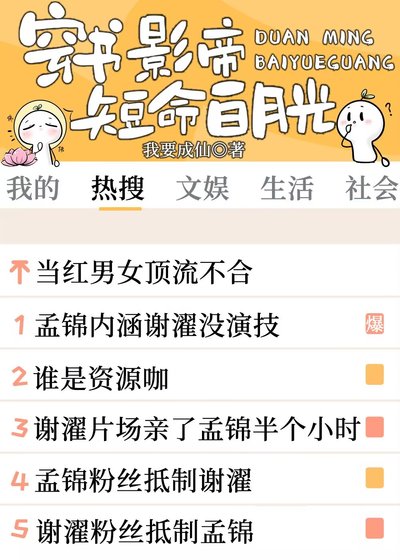 《穿书成影帝短命白月光》